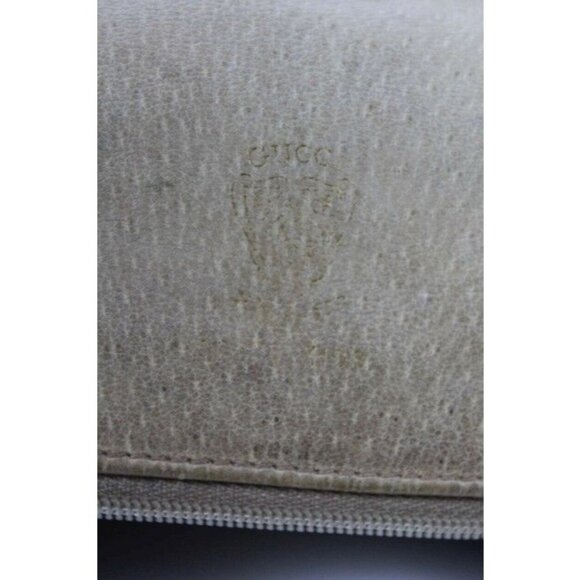 Gucci Bucket Bag Early Diamante Line Drawstring Toffee and Dark Brown Leather - Picture 9 of 10